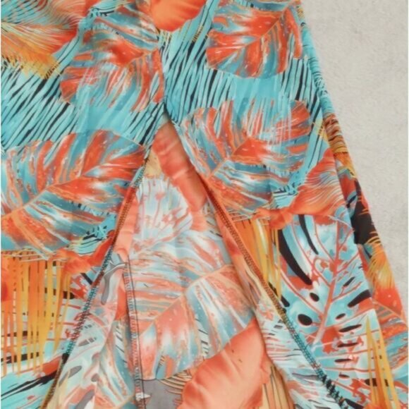 Plants Print Split Thigh Pants (size Large) NWT)💜💜💜👍 - Picture 5 of 10